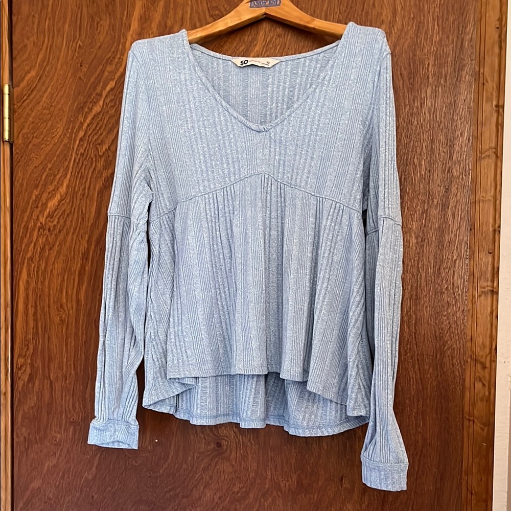 SO Light Blue Women's Top